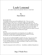Loch Lomond Concert Band sheet music cover